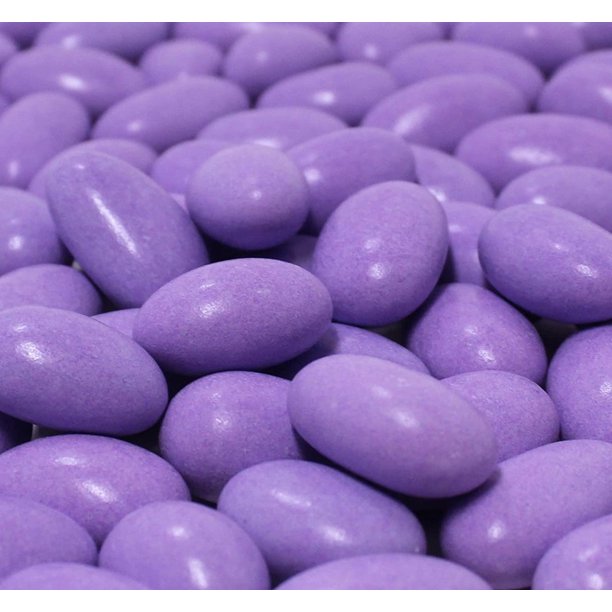 Purple Jordan Almonds by Its Delish, 10 LBS Bulk Sugared Almond Nut