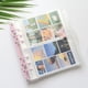 thumbnail image 4 of Estuche para álbum de fotos Organizador de fotos para el hogar Libro Páginas transparentes Fotos Bolsillos Titular Carpeta de almacenamiento Almacenamiento y organización del hogar 3in con clip azul Advancent HA074034-03, 4 of 6