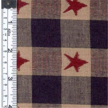 Textile Creations OG-30 Old Glory Jacquard Fabric, Star Check Navy And Wine, 15 yd.