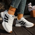 thumbnail image 2 of EKVAHL Chunky Sneakers for Women, Anti‑Slip Casual Tennis Shoes,Foam Insole Stable Daily Street Walking Sneakers White, 2 of 4