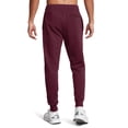 thumbnail image 4 of Pantalones Joggers Rival Fleece para Hombre Under Armour Granate Talla L, 4 of 5