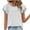 Tops for Women Plus Size-White, variant on Homenesgenics Tops for Women Plus Size,Tunic Tops for Women,Crop Tops for Women Fashion Women Short Sleeve Garment Comfortable Breathable Round-Neck Blouses Blue S
