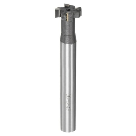 

Uxcell 5mm Depth 16mm Cutting Dia 10mm Shank Carbide Tip 4 Flutes T-Slot Milling Cutter