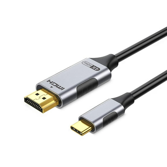 High-Definition USB-C to HDMI Cable, Type C to HDMI Adapter 4K@60Hz for Laptop, Phone, Tablet & Device Display, Audio Video Sync, 6.6ft Braided Cord for Home Office & Entertainment