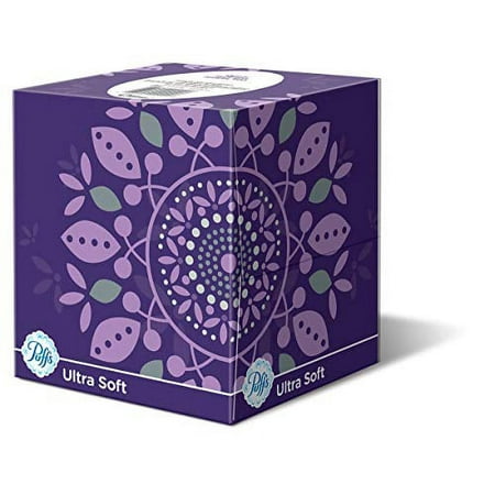 Puffs Ultra Soft Non-lotion Facial Tissues, 8 Cube Boxes, 448 ct