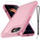 thumbnail image 1 of Funda RMOCR para iPhone 16E con protector de pantalla rosa, 1 of 7
