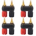 thumbnail image 2 of Speaker Binding Post Terminal Power Amplifier 2 way Banana Plug Jack (4PCS), 2 of 8