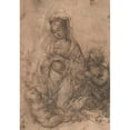 thumbnail image 2 of Master of Santo Spirito 11x14 Gold Ornate Wood Frame and Double Matted Museum Art Print Titled - Virgin Adoring the Christ Child with Saint John the Baptist (ca. 1500-1515), 2 of 4