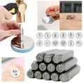 thumbnail image 3 of Lttoisl 1/4 inch Metal Stamping Stamp Set, 12-Piece Floral and Tree Design for Clear Impressions, Perfect for DIY Leather Crafting and Personalized Projects, 3 of 8