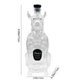 thumbnail image 3 of Dog Whiskey Bottle Decanter, High Borosilicate Glass Whiskey Bottle with Dog Shaped Design, Unique Gift for Whiskey Lovers, Ideal for Home Bars and Collectors, 3 of 9