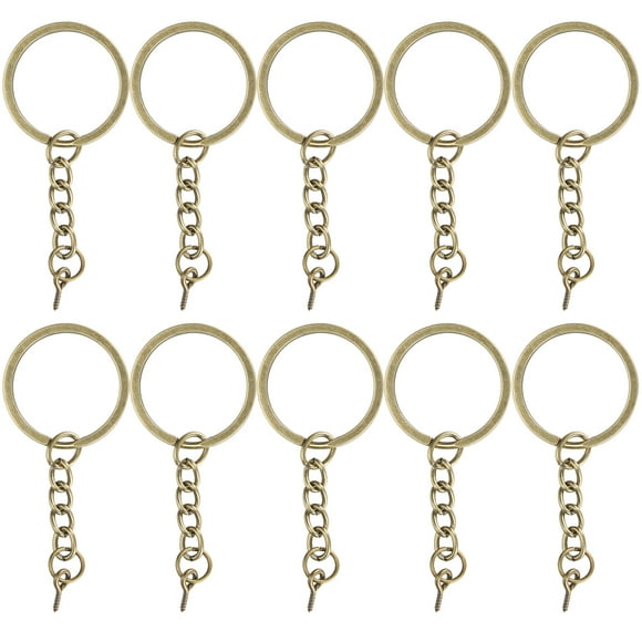 Key Chain Ring Parts,10pcs Decoration Key Ring Key Chain Metal Key Chain Custom Engineered