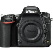 Nikon D750 DSLR Camera Body Bundle with 64GB SD Card, Camera Bag, Spare Battery & Cleaning Kit (International Model)