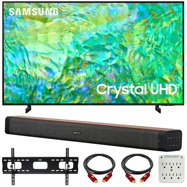 Samsung UN55CU8000 65 inch Crystal UHD 4K Smart TV Bundle with Deco Home 60W 2.0 Channel