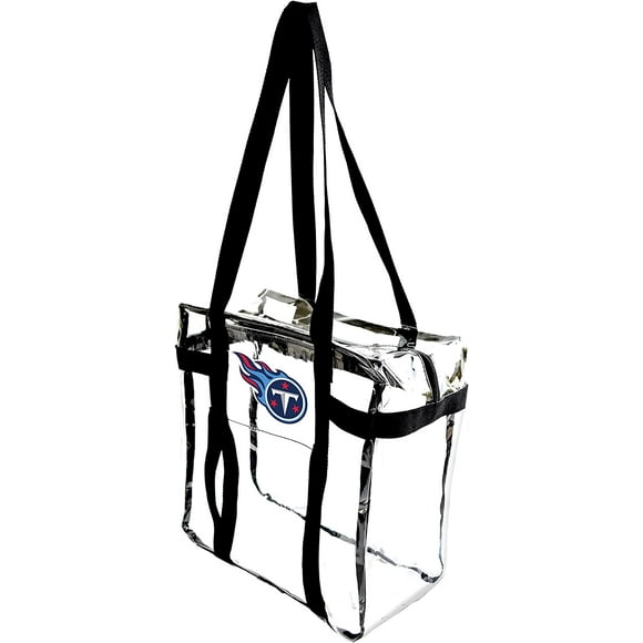 Little Earth NFL Clear Tote Along Tennessee Titans