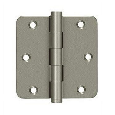Deltana Dsb35r410r 3.5" X 3.5" Solid Brass 1/4" Radius Corner Plain Bearing Mortise Hinge