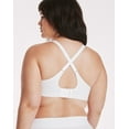thumbnail image 3 of Hanes Ultimate Women's Wireless Bra with No-Dig Support White 2XL, 3 of 8