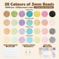 thumbnail image 6 of Youersen Clay Seed Beads Kit, 10000pcs Small Beads for Bracelet Making and Jewelry Crafts, 28 Colors, 6 of 6