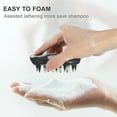 thumbnail image 5 of Unique Bargains Scalp Massager Silicone Scalp Scrubber Women's Scalp Brush Shower Hair Massager for Deep Clean Black, 5 of 7