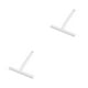 thumbnail image 4 of Bearachild Escobilla de goma para ducha de baño, limpiaparabrisas portátil, cepillo de vidrio de goma para puerta de cocina, espejo de azulejo Blanco 2piezas Bearachild CBP137767, 4 of 6