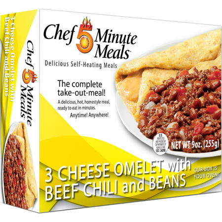Chef 5 Minute Meals Omelet with Chili and Beans - Chef 5 Min