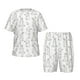 thumbnail image 1 of Balery Bunny And Bird Conjunto de Pijama Infantil de Manga Corta con Estampado – Ropa de Dormir de Algodón Suave-3X-Large, 1 of 6