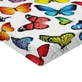 thumbnail image 2 of Ambesonne Butterfly Fitted Sheet 2 Pcs Set, Joy Wildflowers Hiking, Twin, Multicolor, 2 of 3