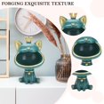 thumbnail image 2 of MesaSe Fortune Cat Storage Sculpture Resin Key Holder Figurine for Home Study (Orange), 2 of 9