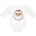 thumbnail image 3 of Inktastic Cute Santa Claus Face Boys or Girls Long Sleeve Baby Bodysuit, 3 of 5