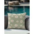 thumbnail image 4 of Outdoor Pillows Waterproof, Sage Green Spring Floral Bedding Throw Pillows with Insert for Couch Sofa Bed, Daisy Flowers Elegant Farmhouse Art 16x16 Inch Pillowcases Decorative Patio Pillow Set of 1, 4 of 8
