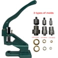thumbnail image 2 of Techtongda All Metal Manual Eyelet Machine Grommet Press Machine with 3 Size Die Moulds and 1100 Eyelet Banners Kit, 2 of 15