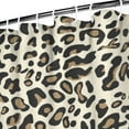 thumbnail image 4 of Classic Leopard Shower Curtain with Glitter Effect, Waterproof Bathroom Fabric Curtain, Machine Washable Animal Spots Design, Fashion Vintage Cheetah Pattern Cute Decor, 4 of 5