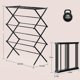thumbnail image 5 of Estante de secado plegable para ropa negro 40 x 29 x 14.5 pulgadas, 5 of 7