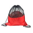 thumbnail image 2 of sunsanly Basketball Storage Bag Sports Gym Backpack Drawstring Design Waterproof Honeycomb Fabric See-Through Mesh Football Soccer Pouch, 2 of 8