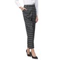 thumbnail image 4 of INSPIRE CHIC Women's Houndstooth Pant for Professional and Stylish Office Look Wear S Black, 4 of 5