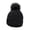 Black, variant on Winter Knitted Baby Hat with Extra Warm Ear Cap for Boys Girls Soft Yarn Stocking Cap for Cold Weather Grey 0-4 Years