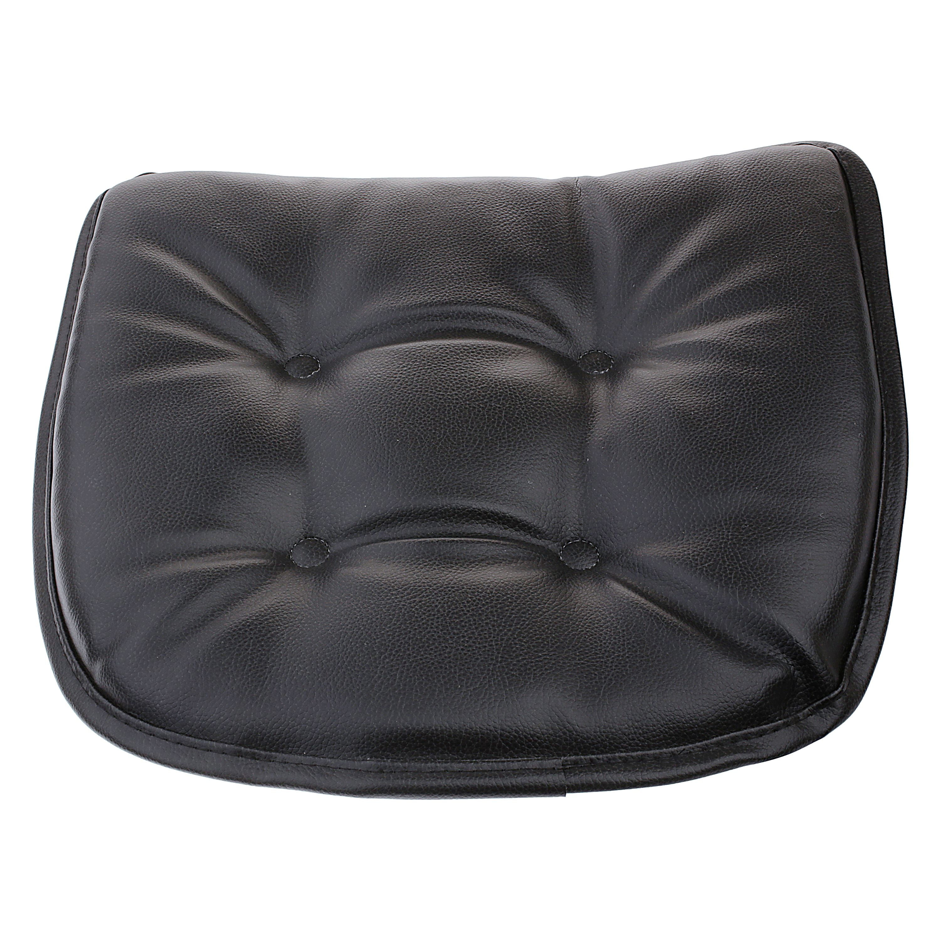 Faux Leather Black Chair Cushion, Faux Leather Dining Chair Cushions
