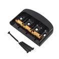 thumbnail image 3 of arctrm Pont de Guitare Électrique Fixe Ensemble de Ponts de Guitare Pièce de Rechange Rouleau Rigide Noir, 3 of 10
