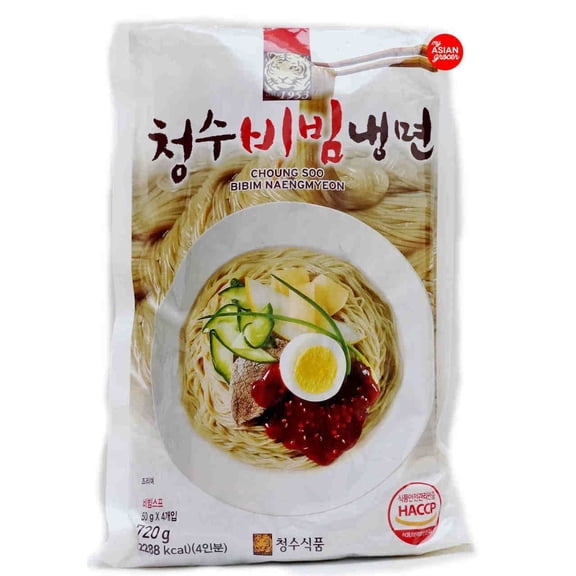 Choung Soo Bibim Naeng Myeon, Oriental Style Korean Cold Noodle, 25.4 oz. Bags (Pack of 5)
