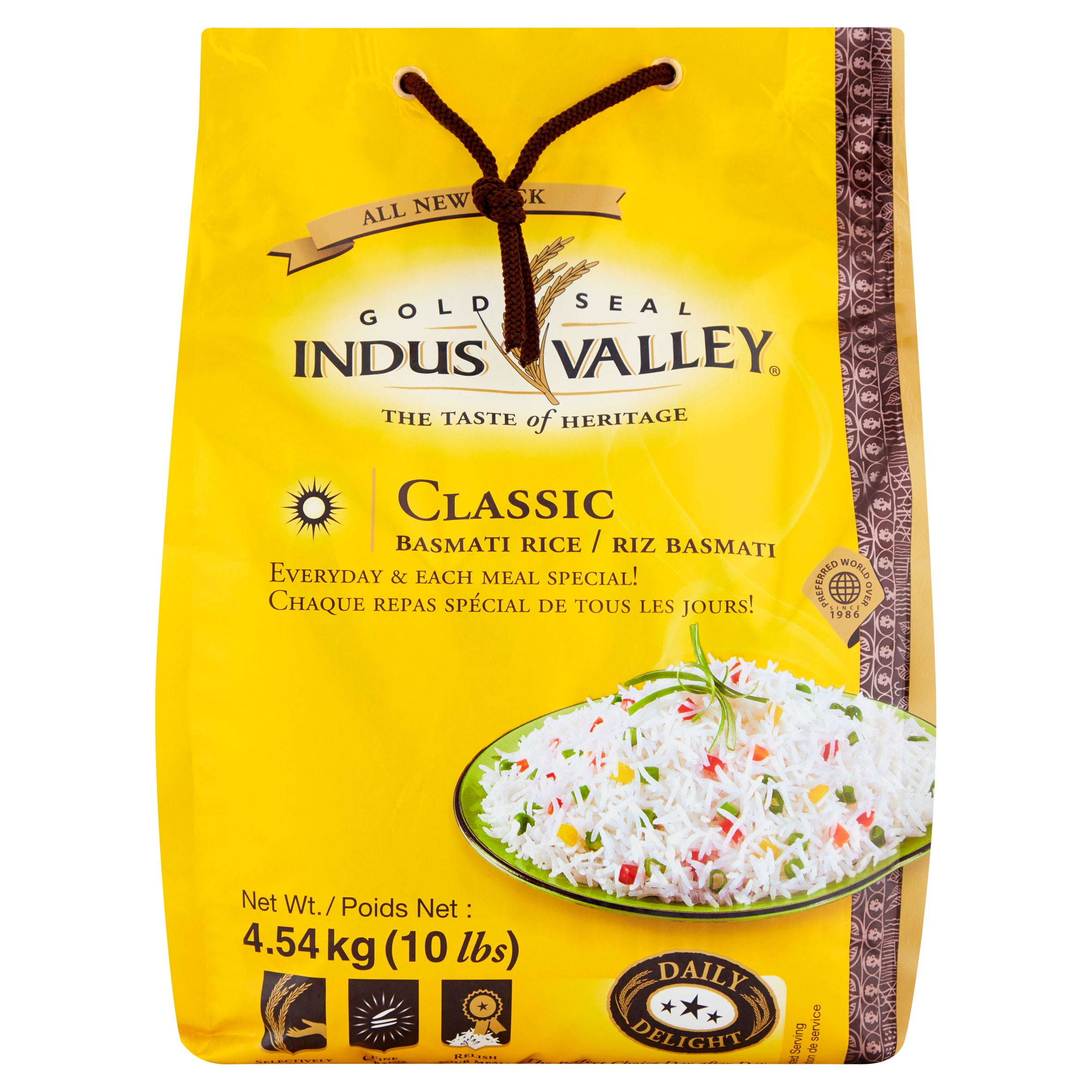 Indus Valley Basmati Rice Classic,10 Lb (Pack Of 4)