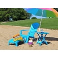 thumbnail image 2 of Adams Manufacturing Outdoor Traditional Folding Plastic End Table, Pool Blue, 2 of 2