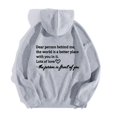 thumbnail image 4 of Women's Casual Long Sleeve Graphic Tee With Pockets Hoodie Sweatshirt Women Pullover Tops, 4 of 4