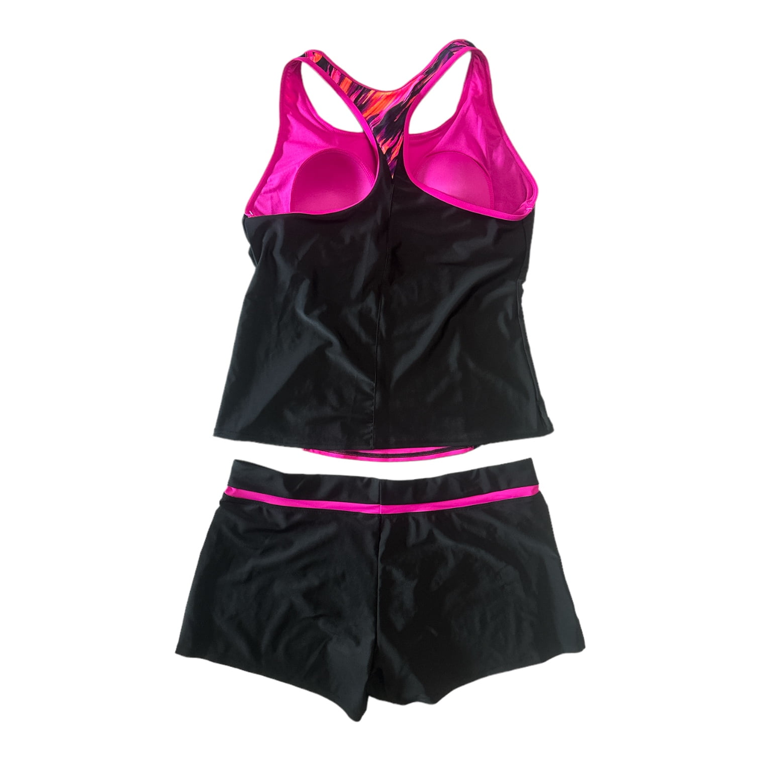 ZeroXposur Women's 2 Piece Scuba Tankini & Shorts Swimsuit Set 