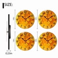 thumbnail image 7 of 10 Inch Wall Clock Battery Operated Square Clock for Office, Kitchen, Outdoor, Living Room, Orange-Yellow Gradient Hexagon Honeycomb, 7 of 7