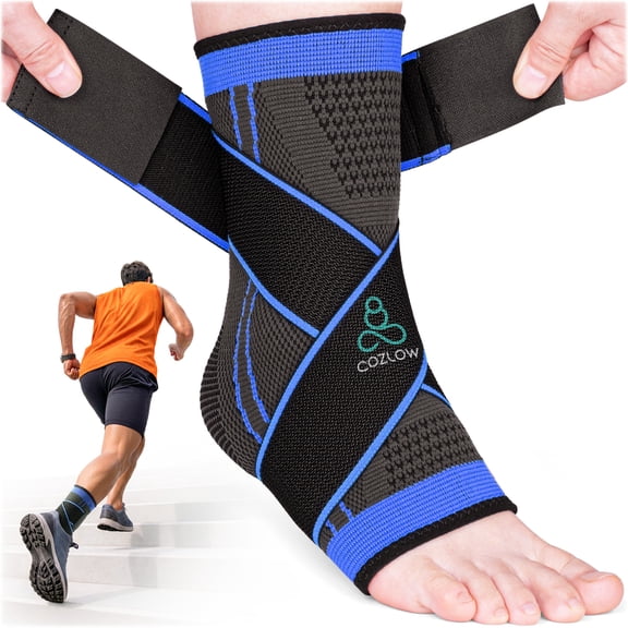 Cozlow Ankle Brace for Men & Women, Foot Compression Support Wrap