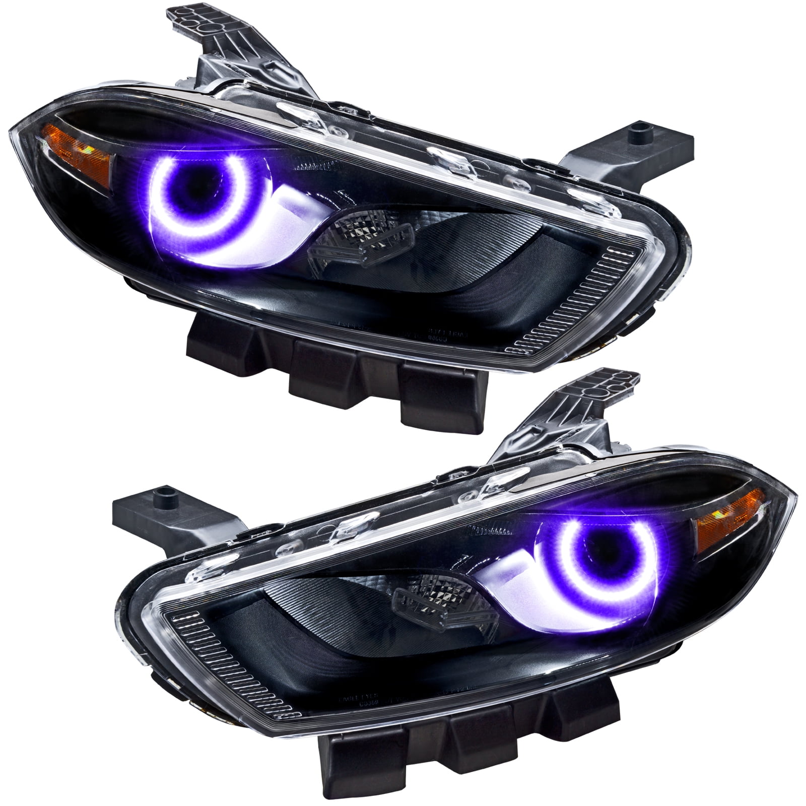 For 20132014 Dodge Dart (HID Style) SMD Headlights Black Oracle