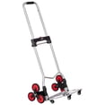 thumbnail image 2 of STAWAY Chariot Monte-Escalier Robuste - Capacité de 260 lbs, 10 Roues, Poignée Réglable, Pliable, Parfait pour les Courses et les Déménagement, 2 of 9