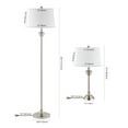 thumbnail image 4 of SAFAVIEH Peltier Classic Floor and Table Lamps Set, Nickle, Set of 3, 4 of 6
