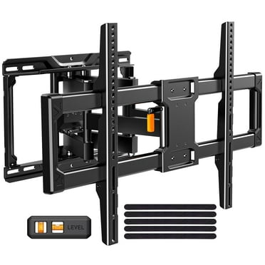 MountFTV Full Motion TV Wall Mount Bracket with Tool-Free Tilt for 42-90 Inch TVs, 6 Articulating Arms Heavy Duty TV Wall Mount, Holds up to 132 lbs, Max 600x400mm, Fits 12”/16” Wood Studs