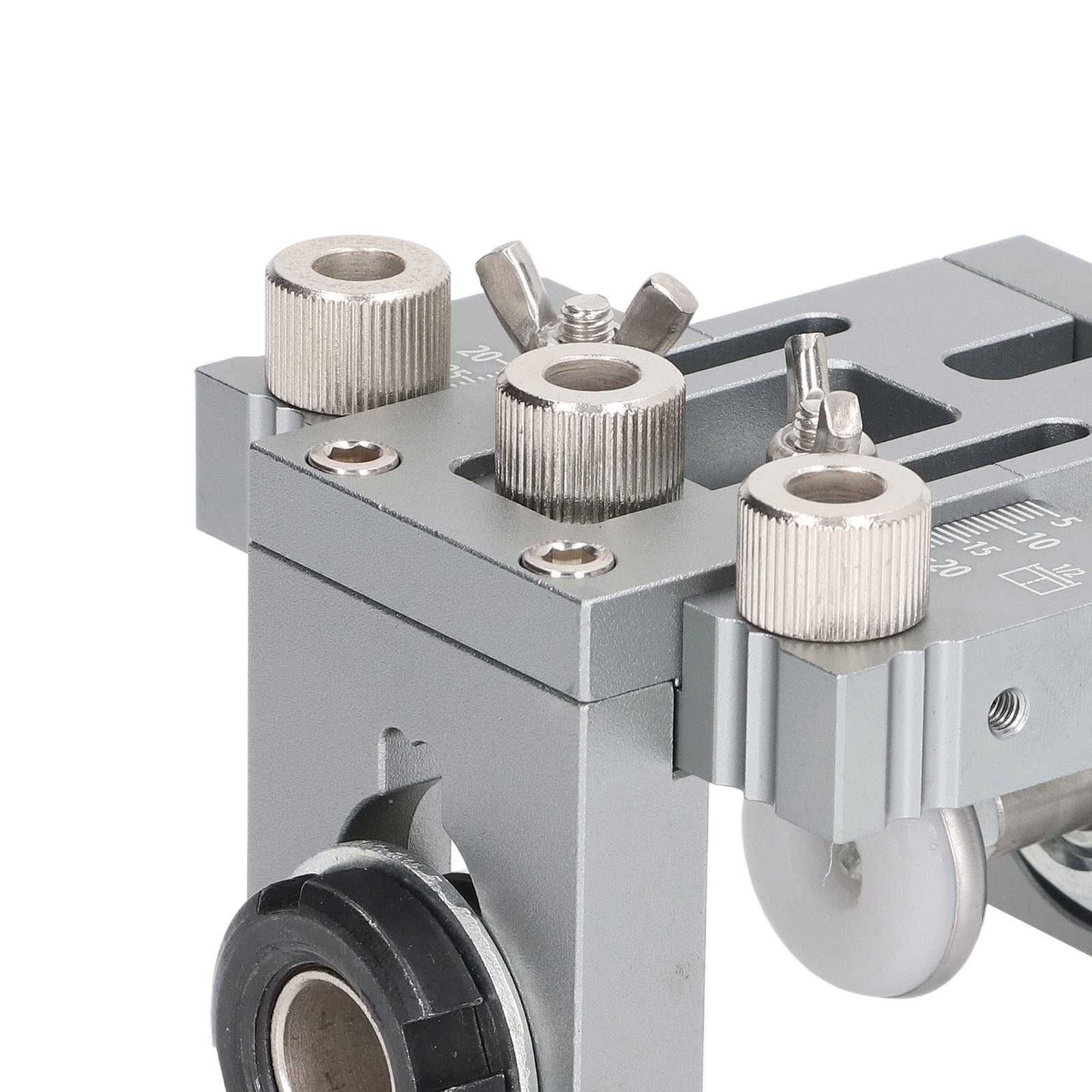 Dowel Jig Drill Hole Guide Locator Aluminium Alloy Drilling Tool Set Kit for Woodworking