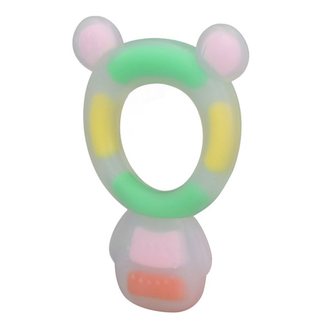 Juguetes Para La Dentición Infantil, Masaje De Mordedor Para Bebés, Oso De Dibujos Animados, Textura Suave Sin BPA Para Bebés De 0 A 6 Meses ANGGREK Rosa